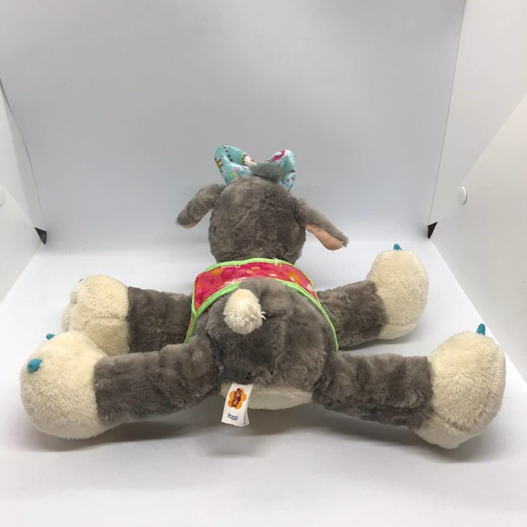 Poppi Puppy Dog Plush Stuffed Soft Toy Gray Blue White Groovy Girls Petrageous - Picture 3 of 10